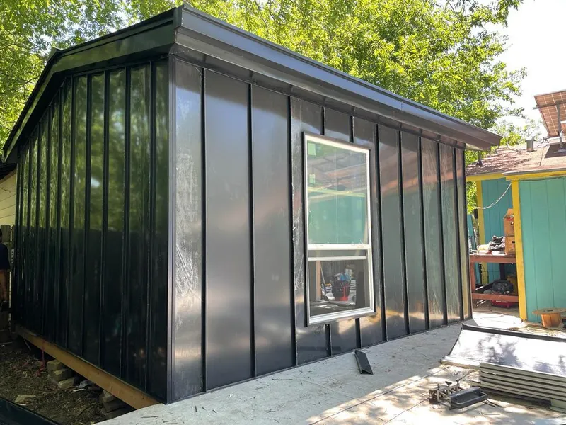 Black standing seam metal wall panels for Metal Roof Installation in Kingman